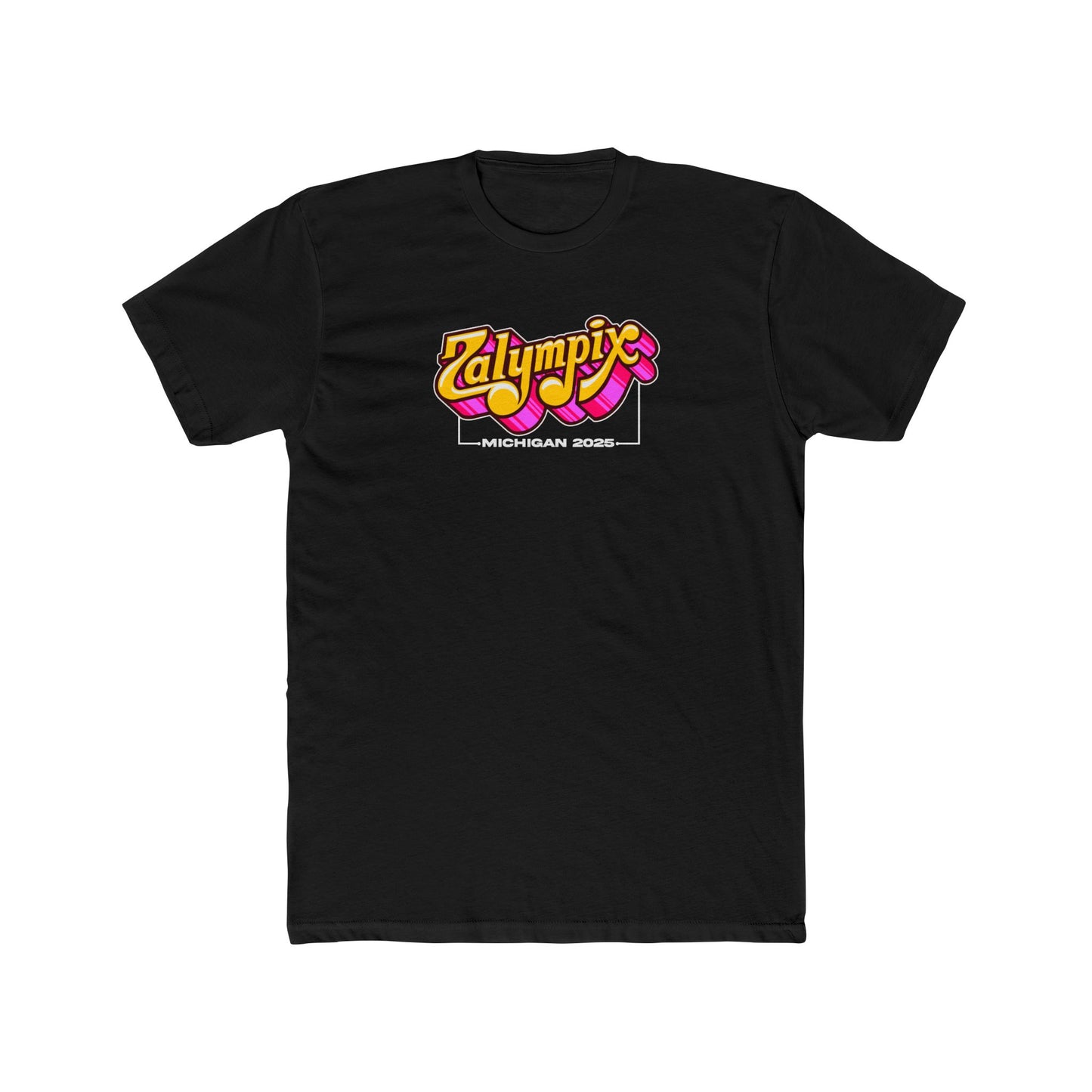 Zalympix Michigan Unisex Black Tshirt